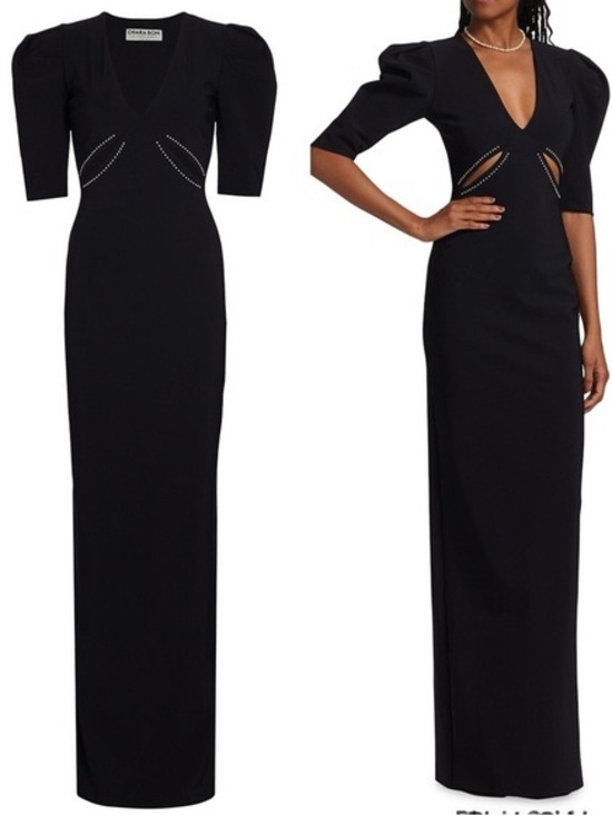 Chiara Boni Dresses & Skirts - NWT Chiara Boni Castelo Maxi Dress Gown Black Cut Out Sz 44
